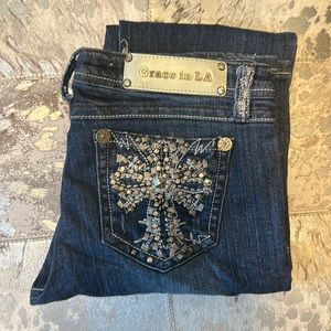 Grace in LA rhinestone jeans